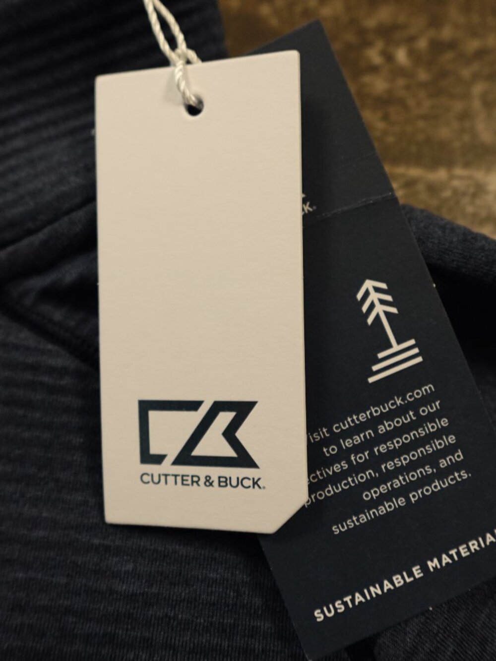 Cutter & Buck‎ Peshastin Eco Fleece 1/4 Zip Women’s Small Navy NWT - Picture 2 of 12